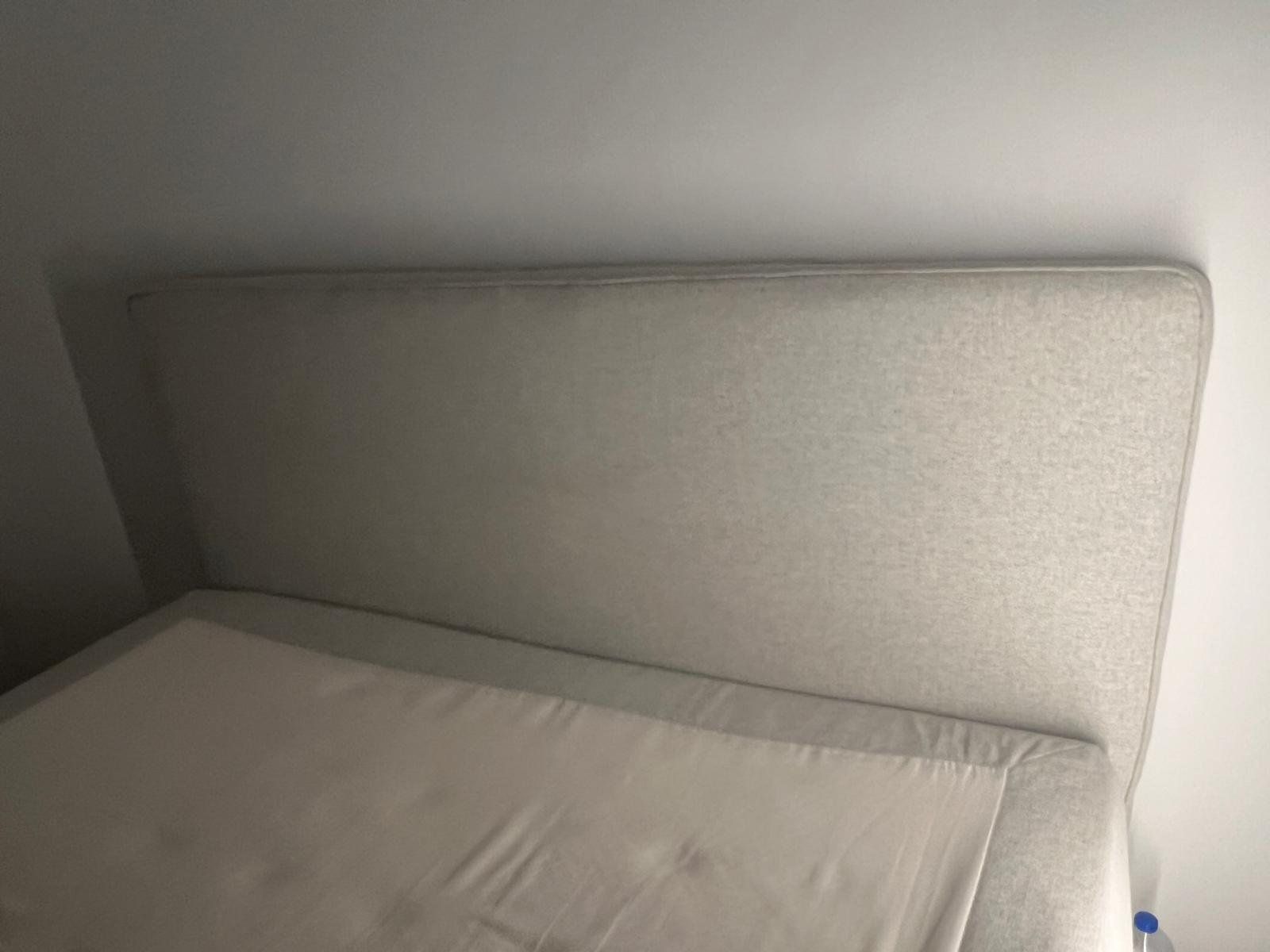 Ikea Betten: IKEA DUNVIK Boxspringbett in Hellgrau mit gepolstertem Kopft – Gebraucht aus Zürich von sportstar3000 1