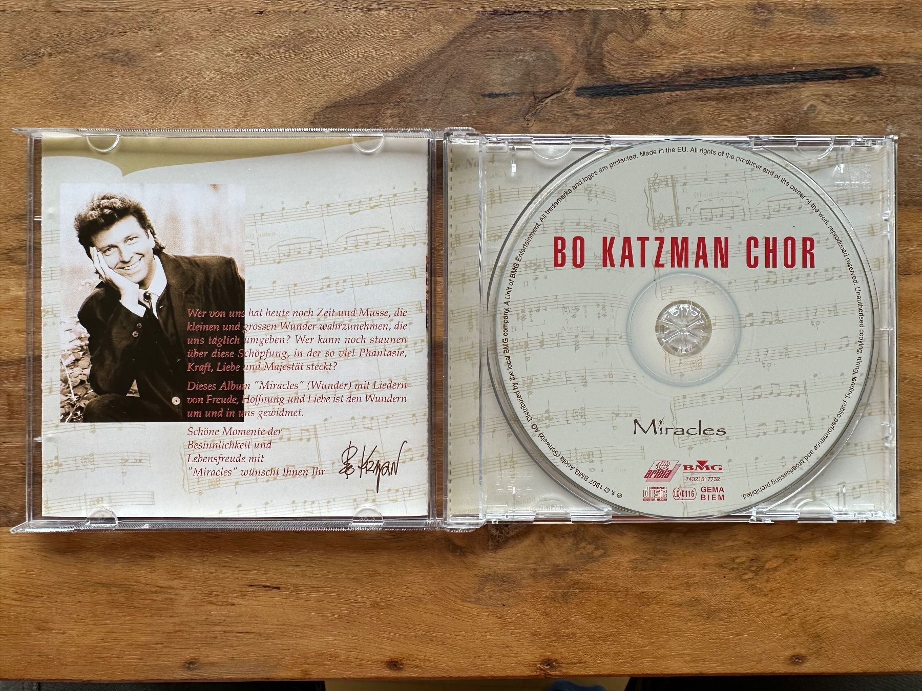 CDs: Bo Katzman Chor ‎– Miracles – Gebraucht aus Horgen von flyingpenguin2000 1