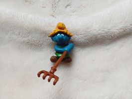 Schleich und Peyo - Schlumpf - Gärtner mit Rechen