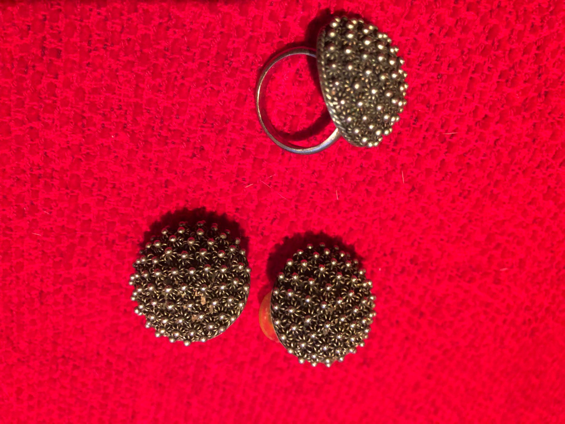 Altri gioielli: Fingerring und Ohrstecker, silber – Usato da Hünenberg See venduto da dustein