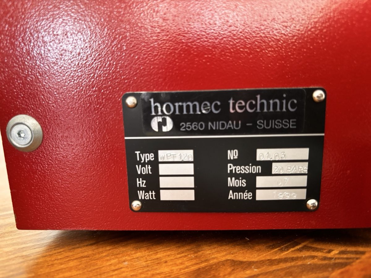 Tutti gli attrezzi: Hormec Technic WPT120 - Präzisionsgerät aus 1999 – Difettoso da Kappel SO venduto da Uhrenatelier_fineART