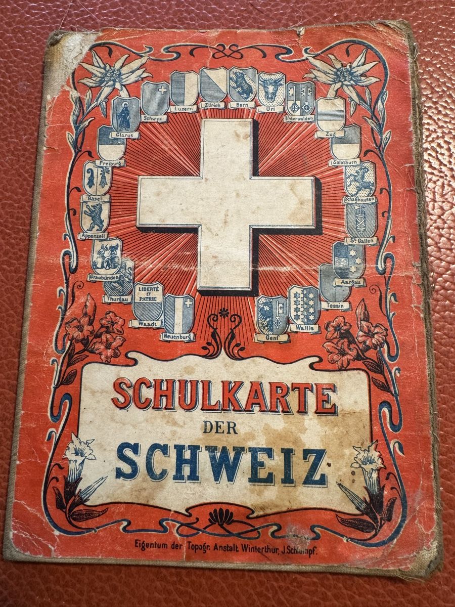Landkarten & Atlanten: Schweizer Landkarten antik  /  3 Stück – Gebraucht aus siebnen von minte 1