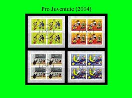 "Pro Juventute" Viererblock - Serie (2004)