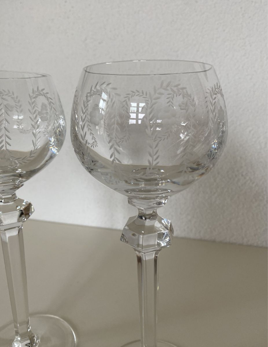 Gläser: 2 x Gläser Weinglas Kristall Glas – Neu (gemäss Beschreibung) aus Aarau von Ahoffa 2