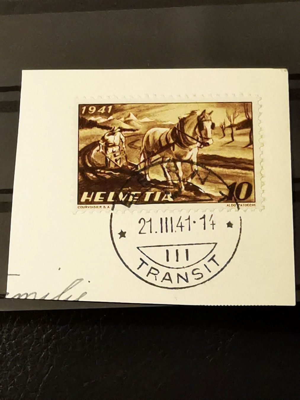 Tutti i francobolli: 252 ET (170.-) 21.3.1941 – Usato da Wangen venduto da Abartix