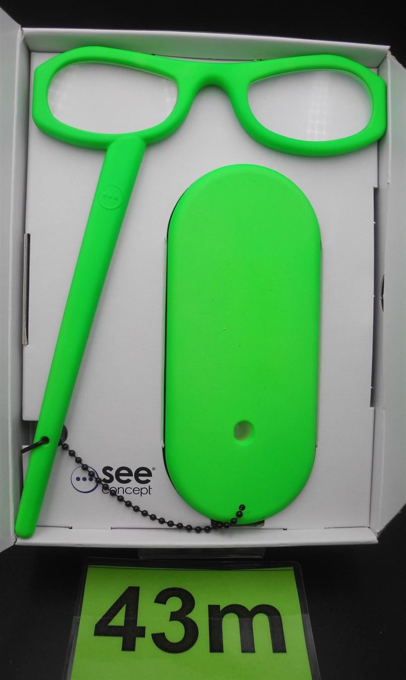 Occhiali & Lenti: Lesebrille"See Home", Green-Fluo, Nr. 43 – Nuovo e nell'imballaggio originale da Kottwil venduto da Crazyrolf 2