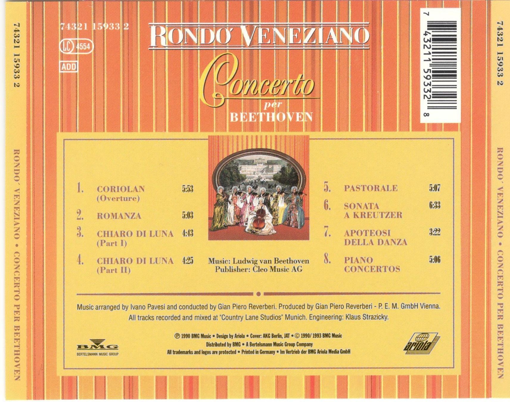 CDs: Rondò Veneziano CD Concerto per Beethoven – Gebraucht aus St. Margarethen TG von Smiley-Face 1