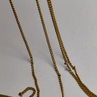 Gold plated chain long vintage #C9