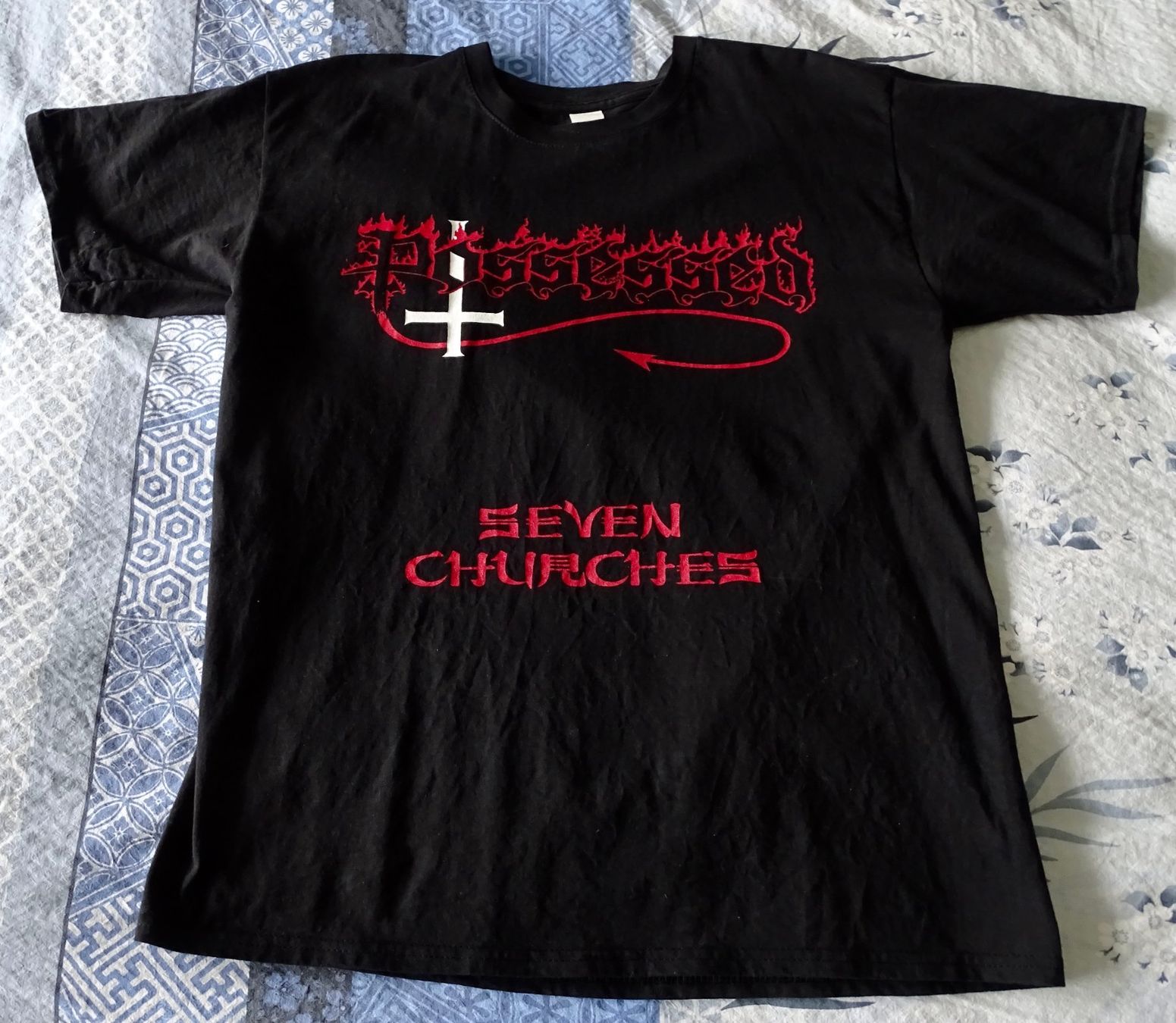 T-shirt: Possessed Seven Churches Shirt L – Usato da Gwatt (Thun) venduto da samojede67