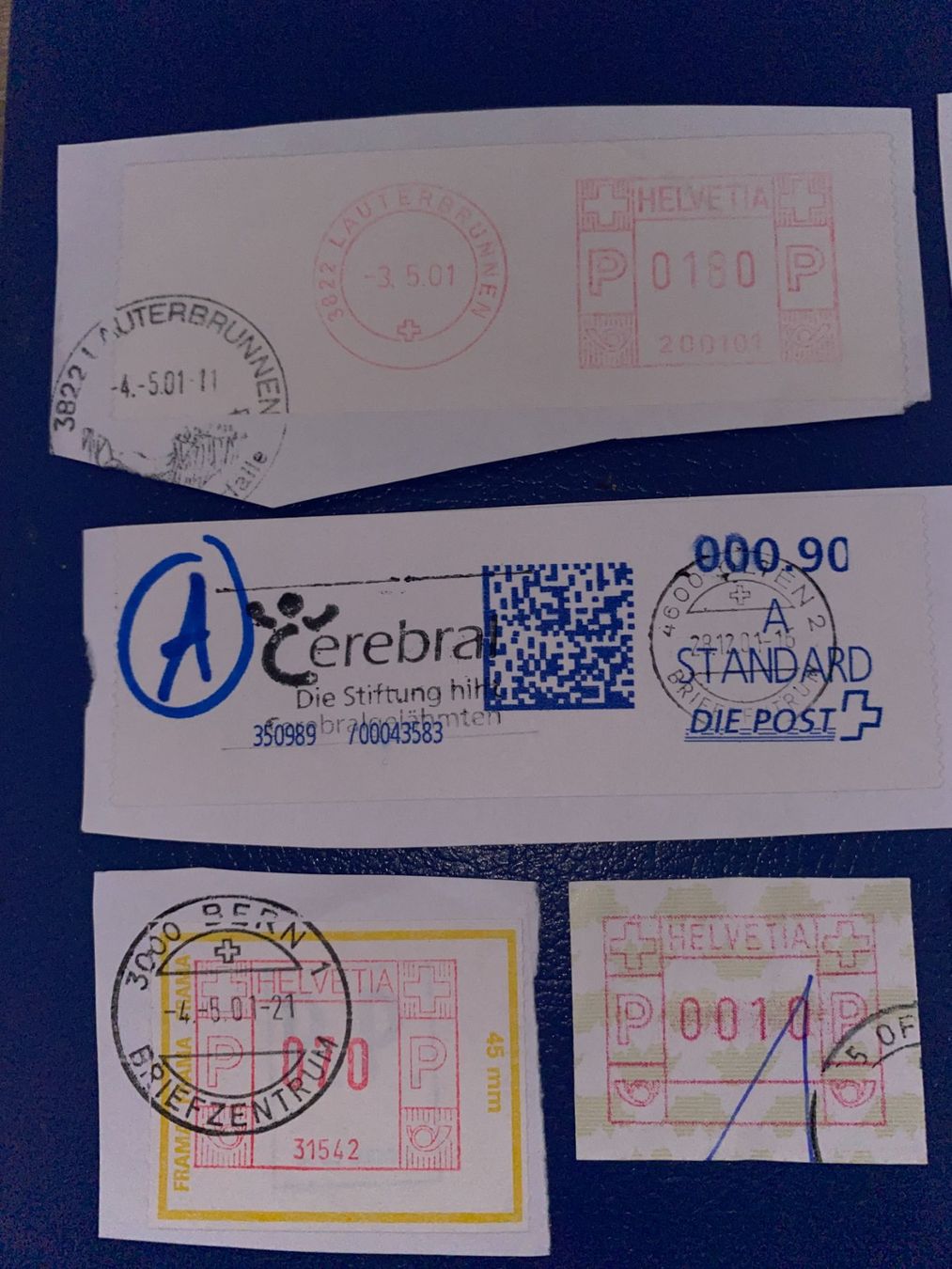 Tutti i francobolli: Briefmarken Schweiz, diverse Automatenmarken – Usato da matten b. interlaken venduto da jfran17 1