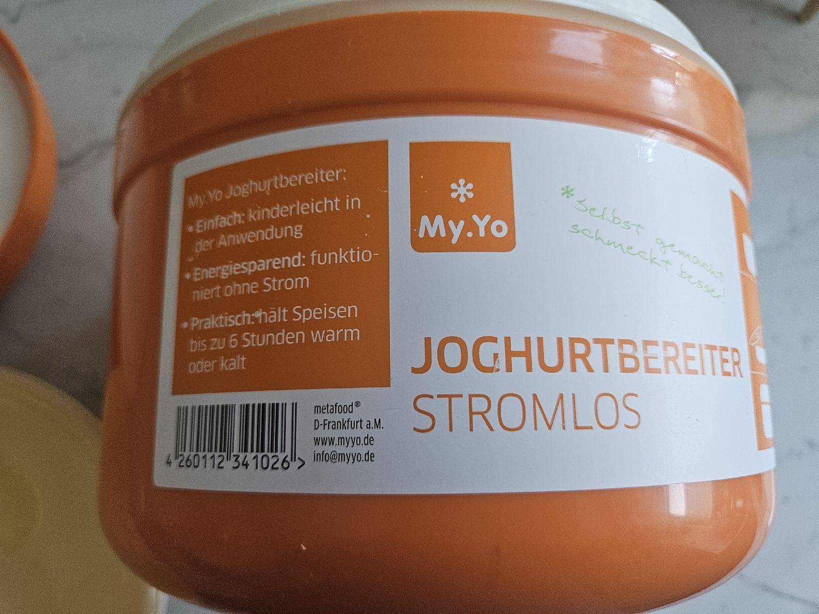 Elettrodomestici da cucina: My.Yo Joghurtbereiter stromlos orange – Usato da Kloten venduto da Tacha_gb 1