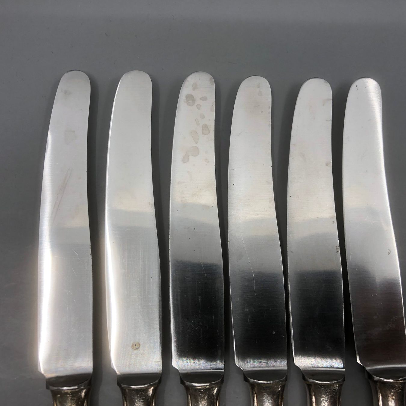 Posate: 6 Dessertmesser versilbert – Usato da Basel venduto da Tiabeanie 7