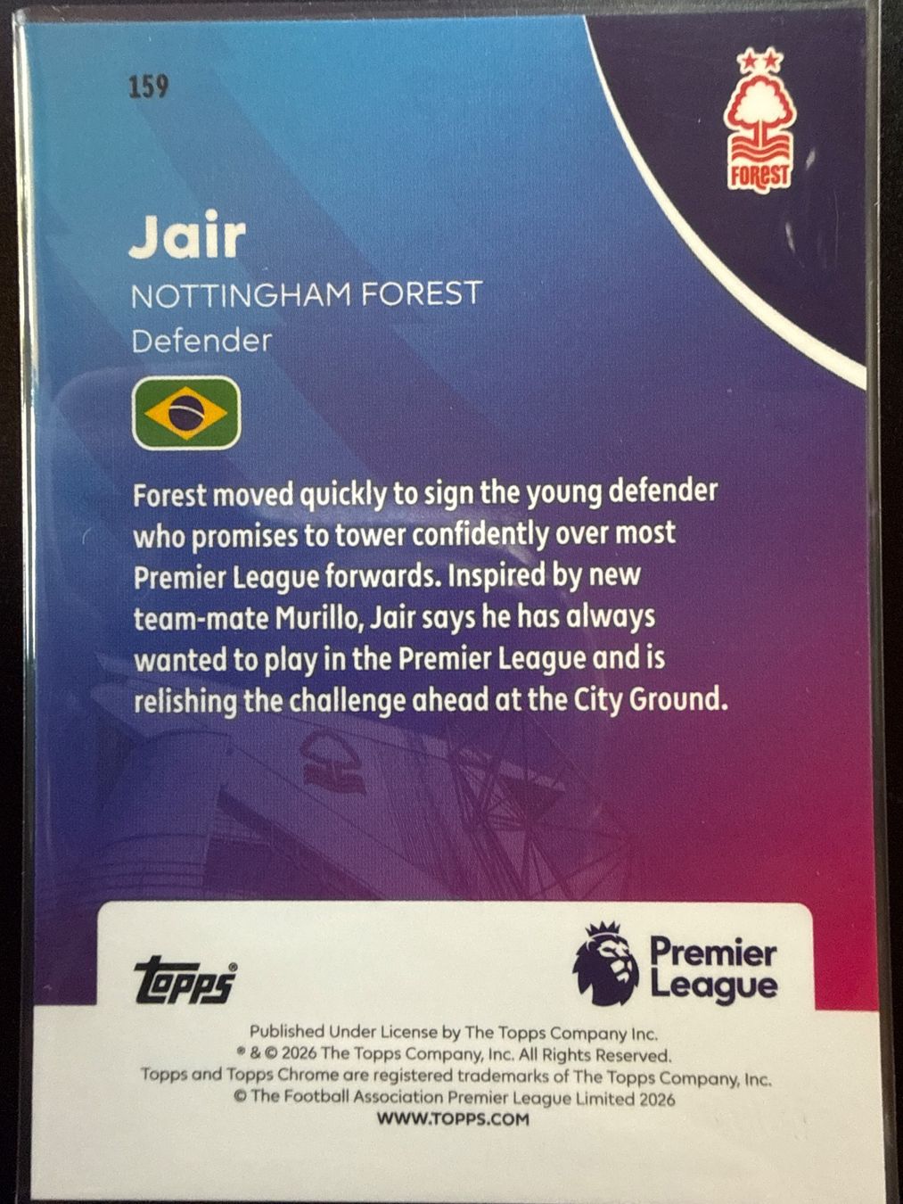 Topps Carte collezionabili: Topps Chrome PL 25/26 - Jair - Nottingham - numbered /75 – Nuovo (secondo la descrizione) da Cheyres venduto da KeK04 1