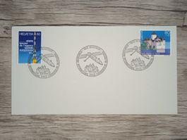 TR18 Enveloppe + Timbre Suisse 1990