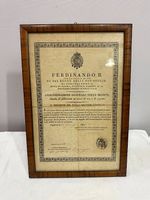 Original-Dekret von Ferdinando II. - König beider Sizilien