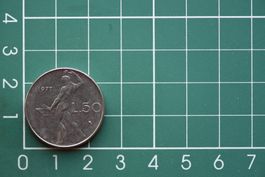 währung italiana 50 lire 1977