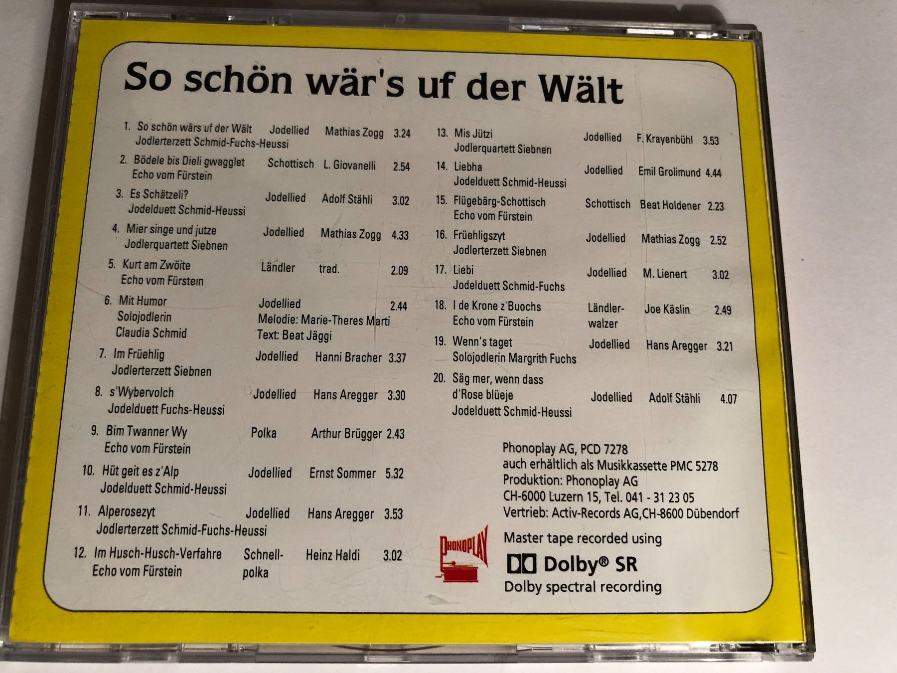CD: Echo vom Fürstei und weitere – Usato da Arth venduto da Vrecam51 1