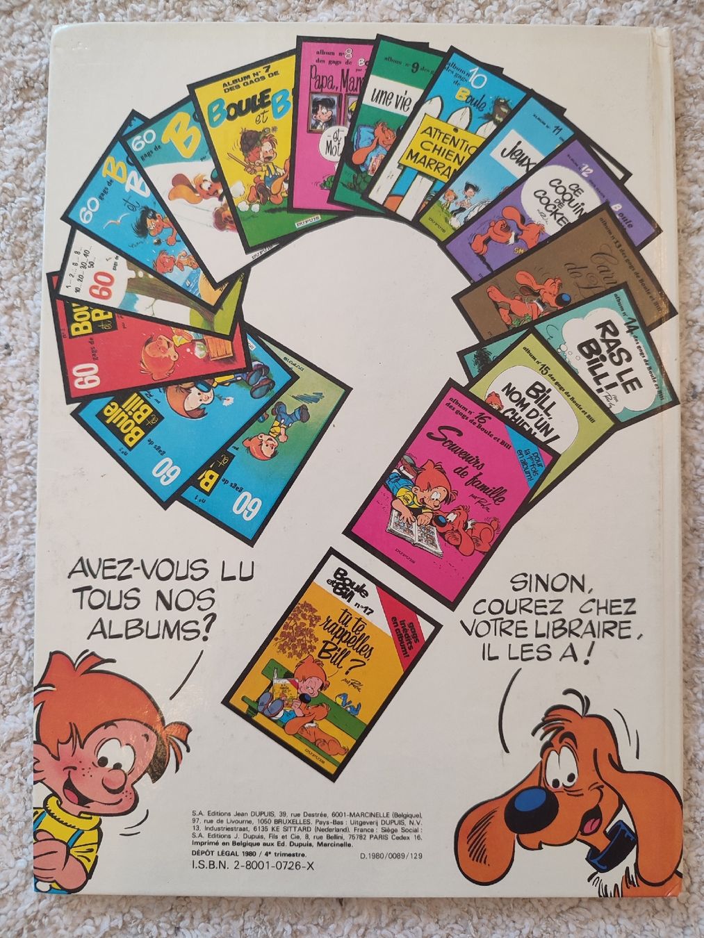 Fumetti: Boule et Bill T18 EO BE  – Usato da Bougy-Villars venduto da Vogue 2