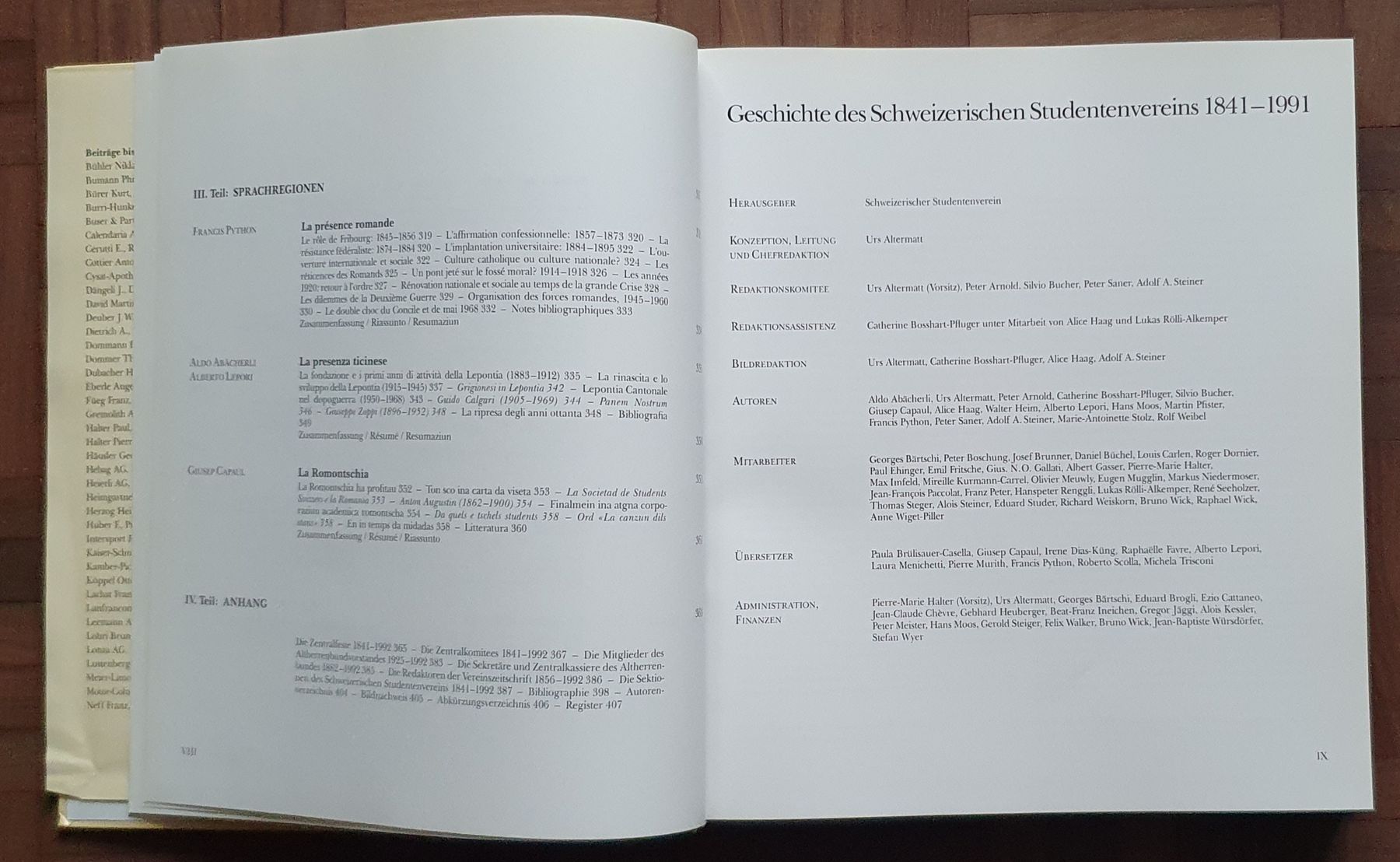 Libri: Schweizerischer Studentenverein 1841-1991 - Buch – Usato da Kreuzlingen venduto da Rschweiz1 4