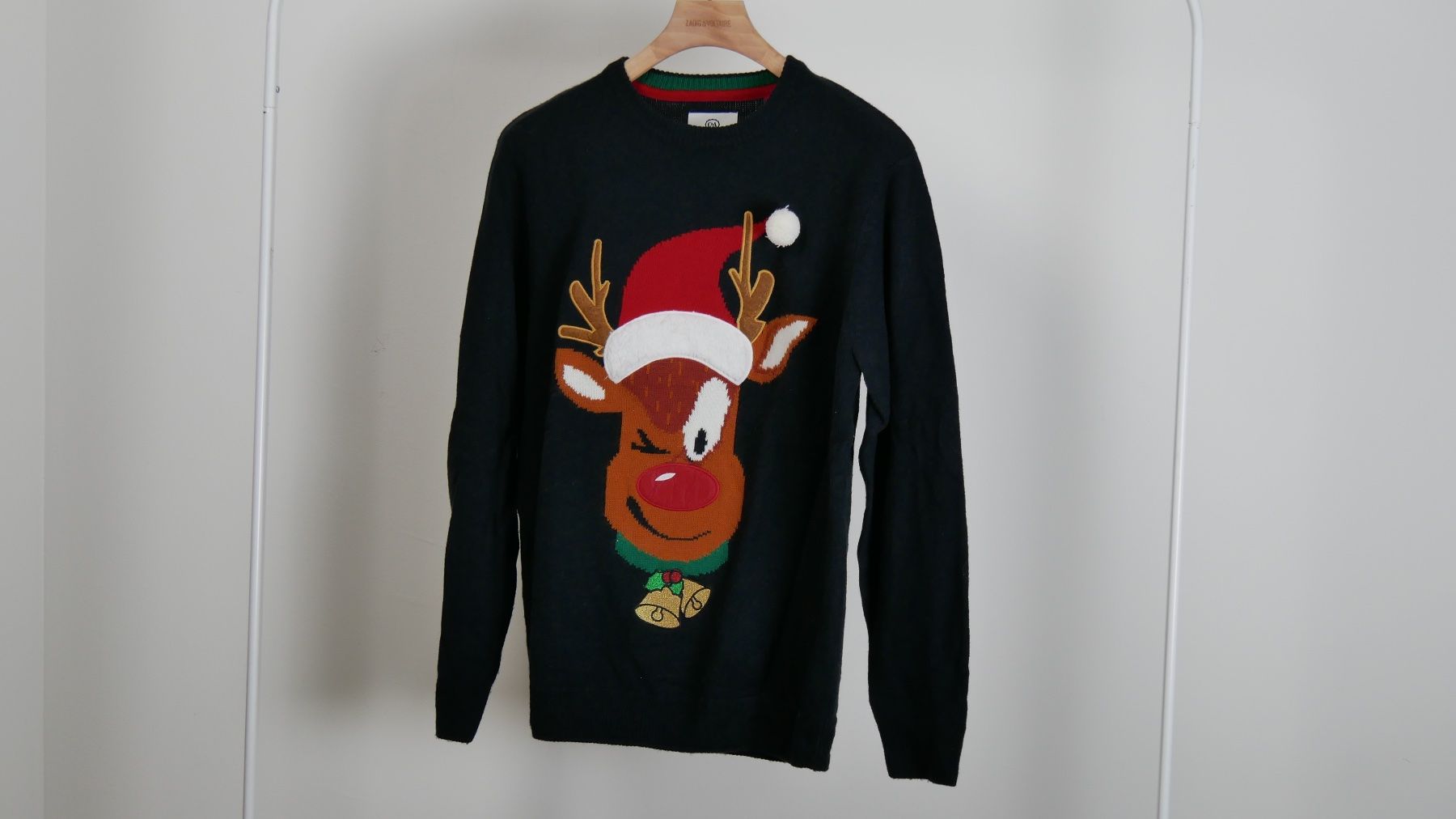 C&A Maglioni & Felpe: C&A Rudolf Rentier Weihnachtspullover navy Strickjacke – Nuovo (secondo la descrizione) da Zürich venduto da julia_vina
