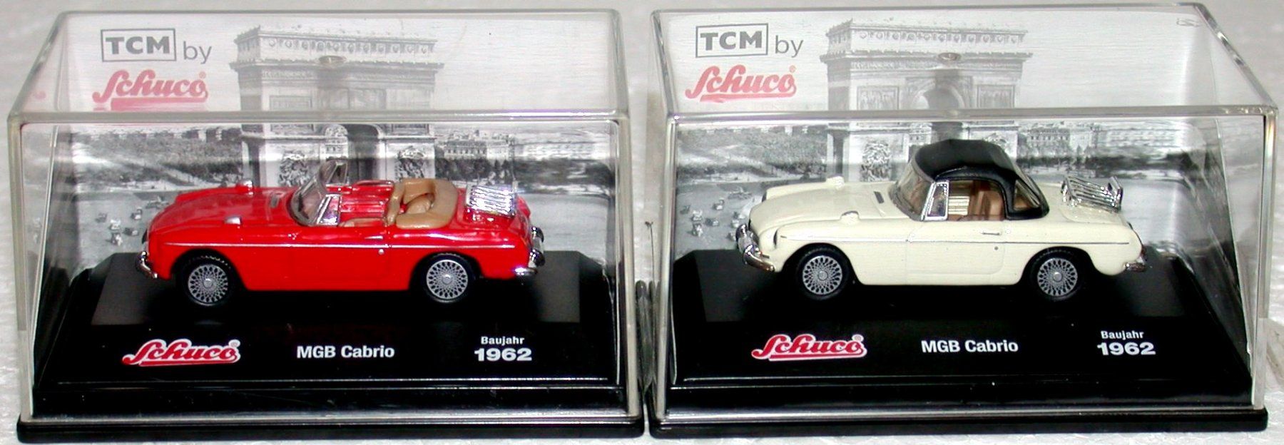 MG Modellautos: Collection 2x 1962 MGB Cabrio, 1:72 – Neu und originalverpackt aus Ortschwaben von