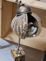 Weihnachtsdeko Buddhanussm. Engel a.Holzsockel Handarbeit