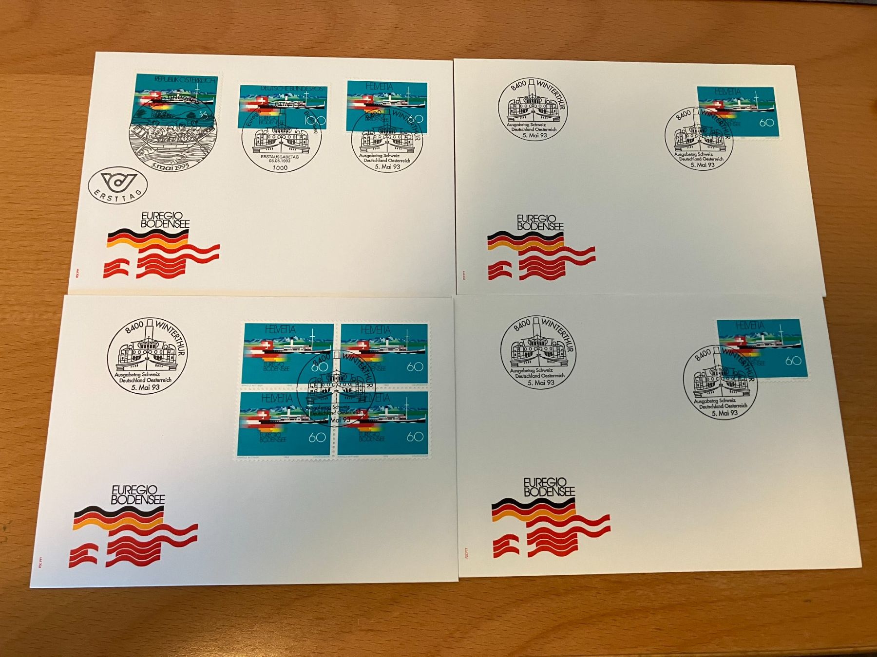 Tutti i francobolli: 4 FDC CH Schiffe – Nuovo (secondo la descrizione) da Koblenz venduto da Markenhimmel