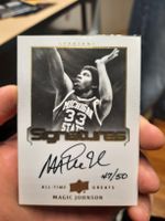All time greats Magic Johnson autograph on Card