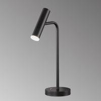 LED Tischleuchte, Schwarz, 48 cm Höhe