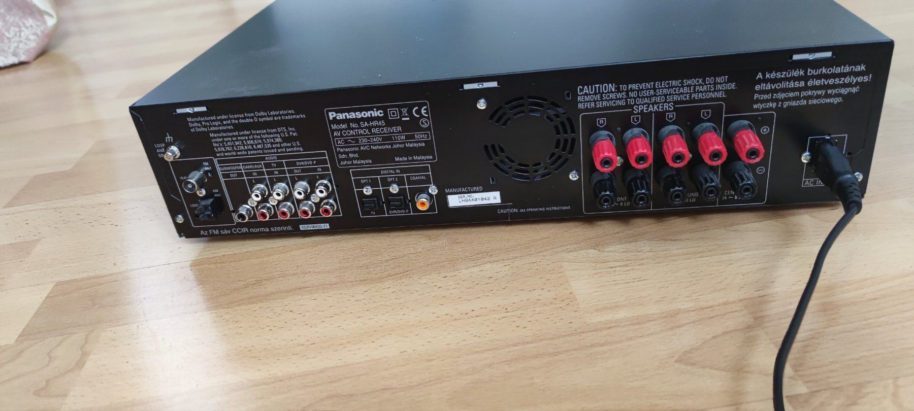Panasonic Ricevitori: Panasonic SA-HR45 AV Control Receiver – Usato da Meggen venduto da Malecifent 2