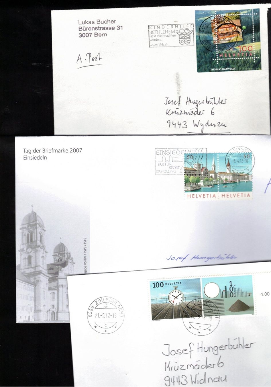 Tutti i francobolli: 20 Blöcke auf Couvert Schweiz Briefmarken Schnäppchen – Usato da Widnau venduto da Seppl480 5
