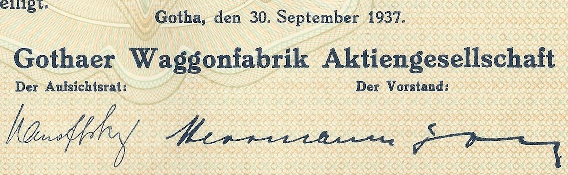 Documenti: Gothaer Waggonfabrik AG, Gotha - 1937 – Usato da Solothurn venduto da Sgasche 1