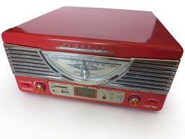 Retro Qonix Schallplattenspieler mit Radio