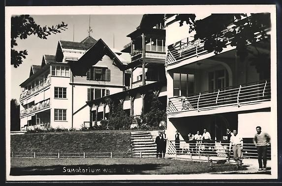Cartoline postali: AK Wald, Partie am Sanatorium – Usato da Berlin venduto da bartko-reher