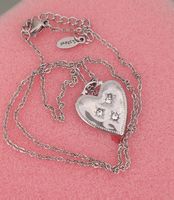 Edelstahlcollier mir.Herz zirconia 