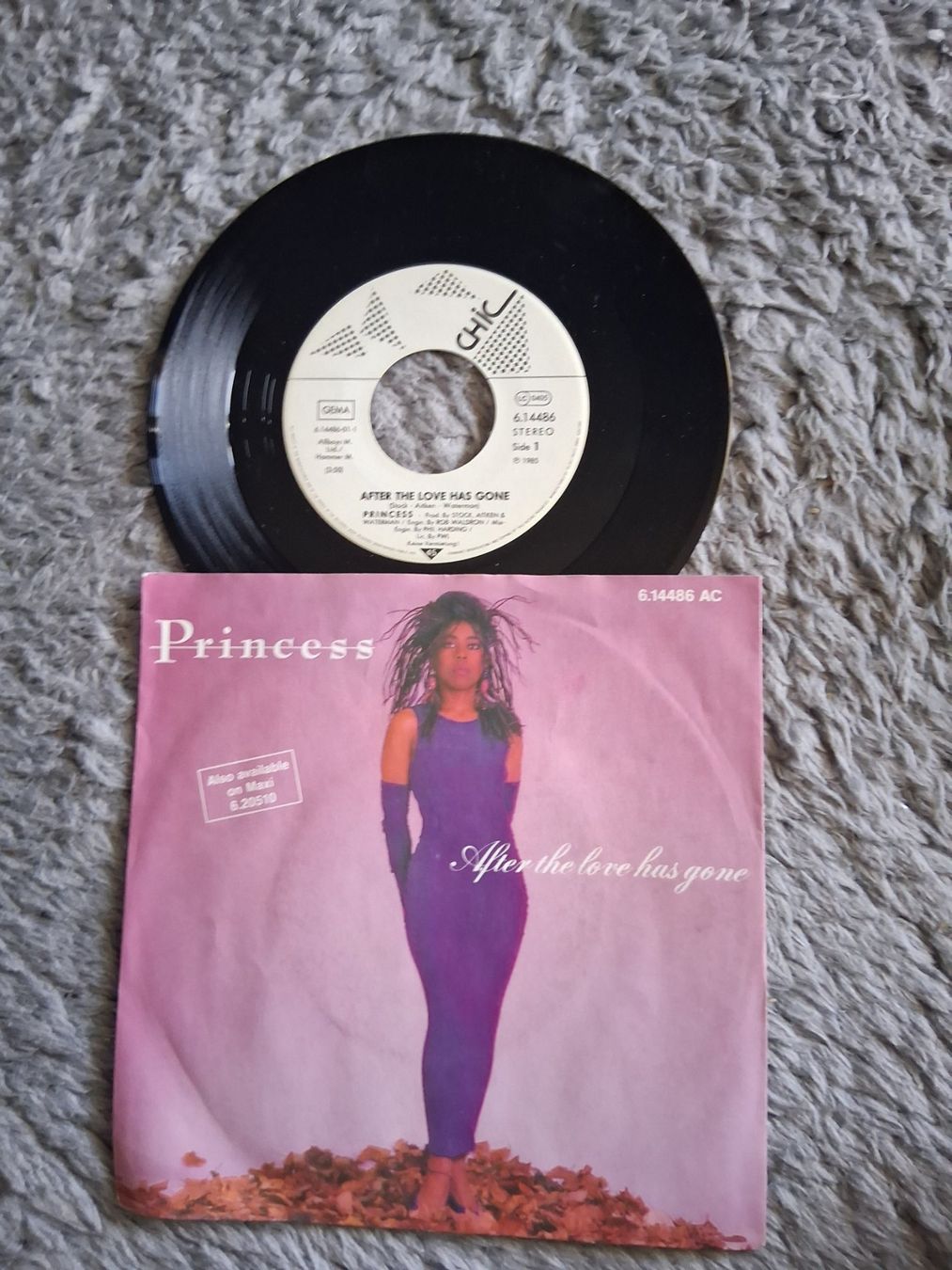 Schallplatten: PRINCESS     AFTER THE LOVE HAS GONE     7NER SINGLE – Gebraucht aus Wetzikon ZH von Ramones01