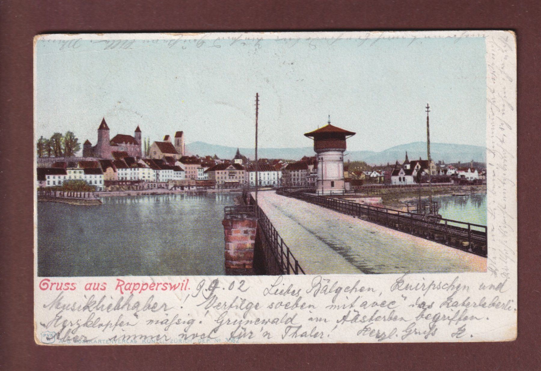 Cartes postales: Gruss aus RAPPERSWIL - 1902 // Eckbug // – D'occasion à Pully par nicecards-shop