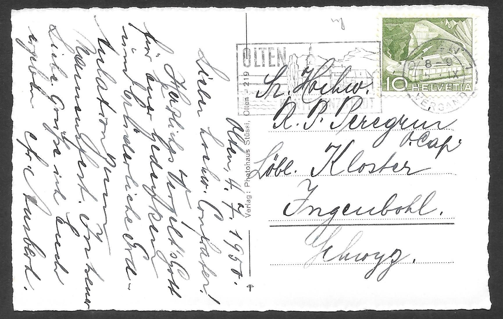 Cartoline postali: Olten Holzbrücke mit altem Turm – Usato da Olten venduto da clotaldi 1