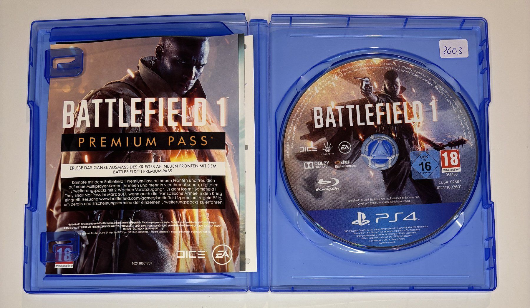 Giochi: PS4 - Battlefield 1 – Usato da Allschwil venduto da Bullach 1