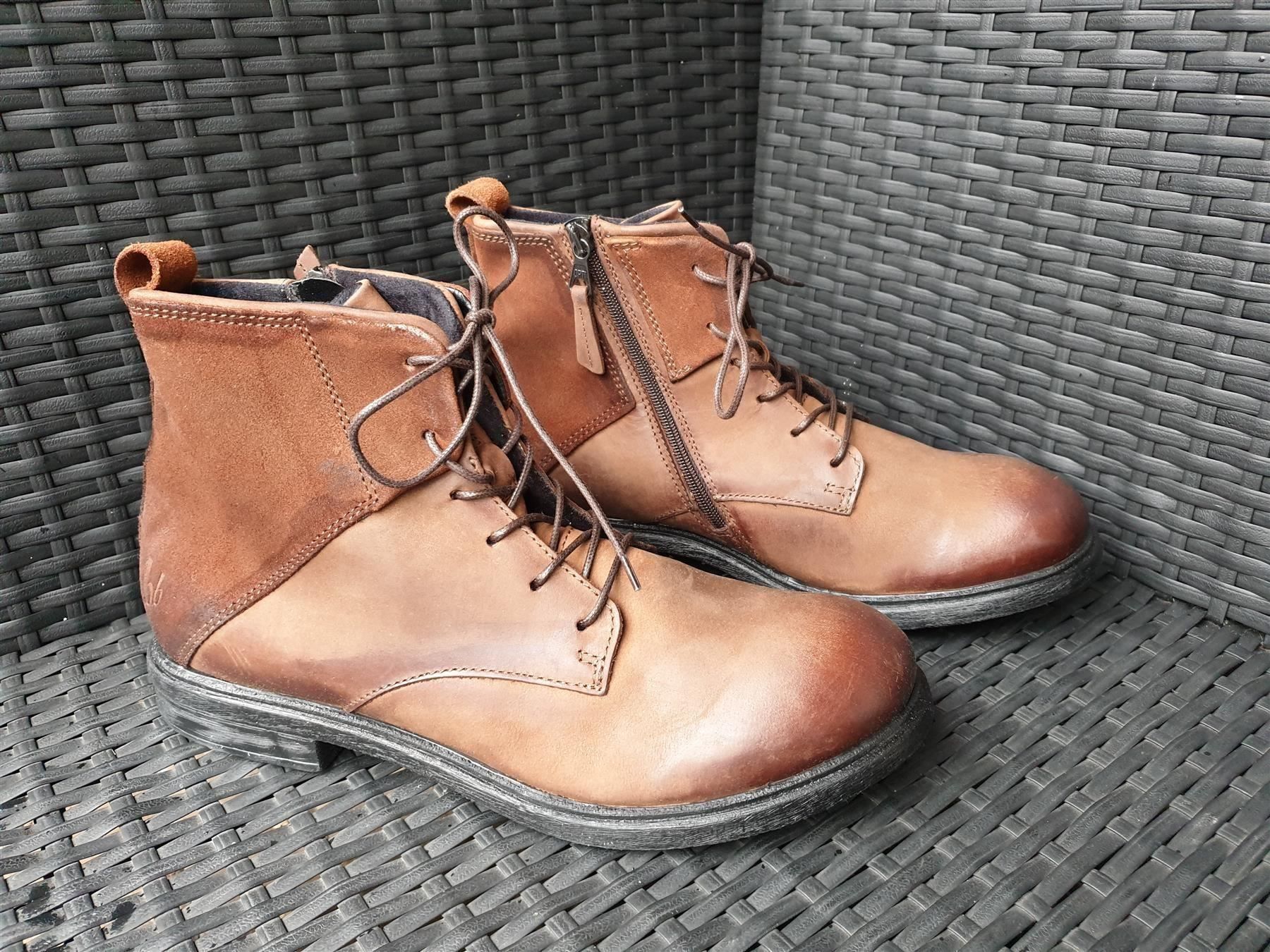 Herrenschuhe: Bruno Banani Stiefel Cognac 44 NP 140.- – Neu und originalverpackt aus Buttwil von passion-for-shoes
