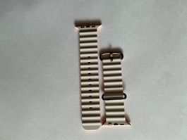 Orange-Beige Doppel Ocean Armband für Apple Watch Ultra 49mm