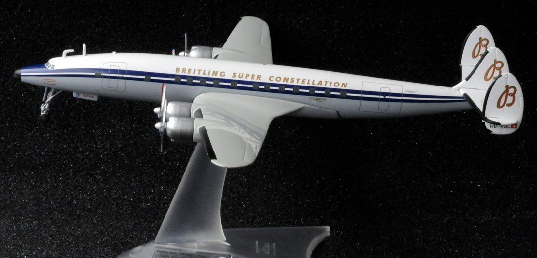 Lockheed Modellbausätze & Standmodelle: Breitling Lockheed L-1049H Super Constellation  HB-RSC 1:200 – Neu (gemäss Beschreibung) aus Nürensdorf von