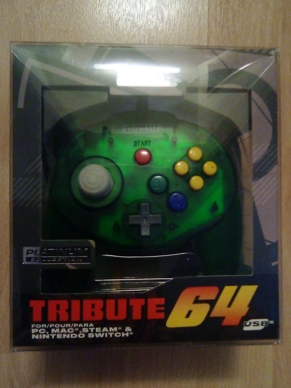 Controller: Retrobit Tribute 64 PC Controller USB-A (NEU) – Nuovo e nell'imballaggio originale da Winterthur venduto da Colonica
