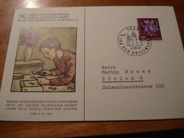 Brief Tag der Briefmarke 1961, Thun, Juventutefrankatur