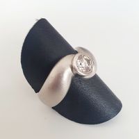 Solitär-Spannring ,Ring Silber 925 mit Stein Gr.17,6 mm