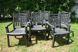 Set 6 sedie da giardino impilabili, perfette per l'estate!