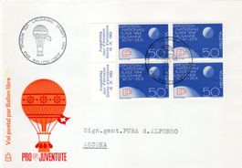 PRO JUVENTUTE BALLONFLUG LAUSANNE VEVEY 1964 - AX235