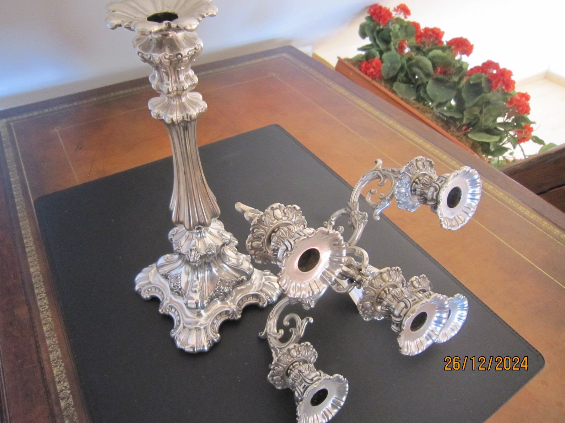 Kerzenständer: Silber-Tafelleuchter, Barock um 1760 – Gebraucht aus Lengnau AG von Daenkelbach 1