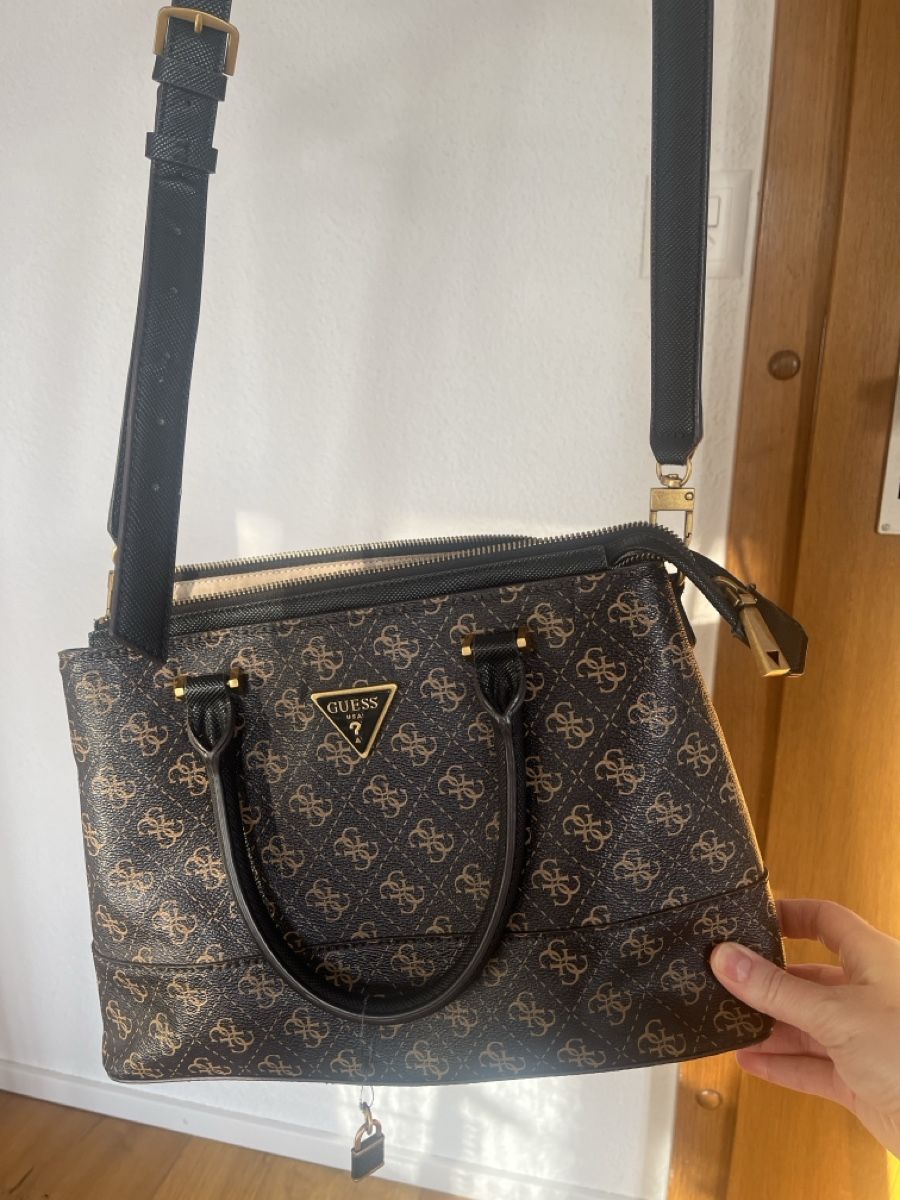 Guess Borse da donna: Guess Handtasche, schwarz/braun! – Nuovo (secondo la descrizione) da Reinach AG venduto da lin_7qfq