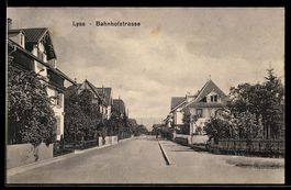 AK Lyss, Villen in der Bahnhofstrasse